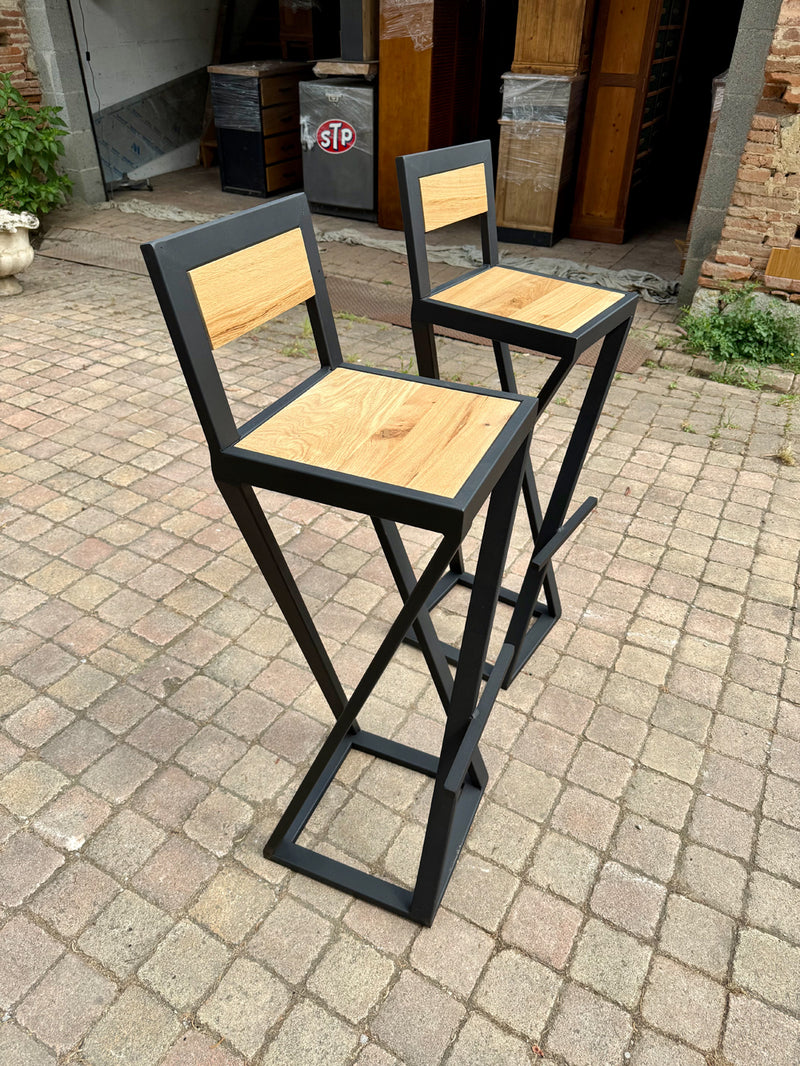 Chaise de bar Manhattan dossier Bois réf 4544    Prix de base :150€