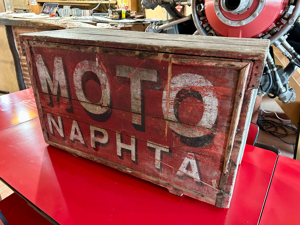 Caisse de transport MOTO NAPHTA 1920 réf 4147