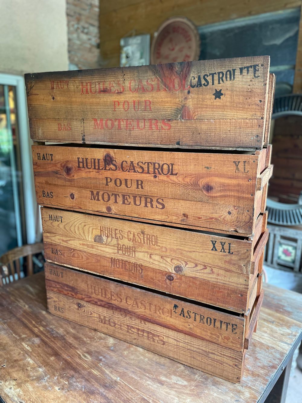 Caisse transport huiles "Castrol" 1950 réf 4072