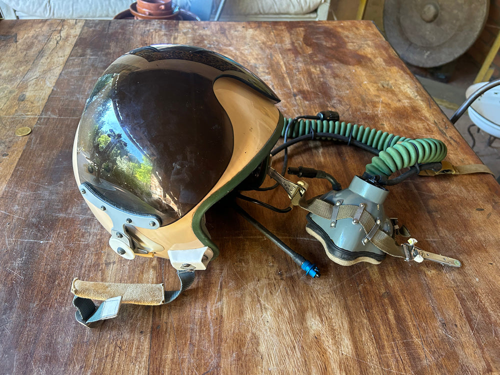 Casque pilote avion de chasse Russe 1960 Réf 4521