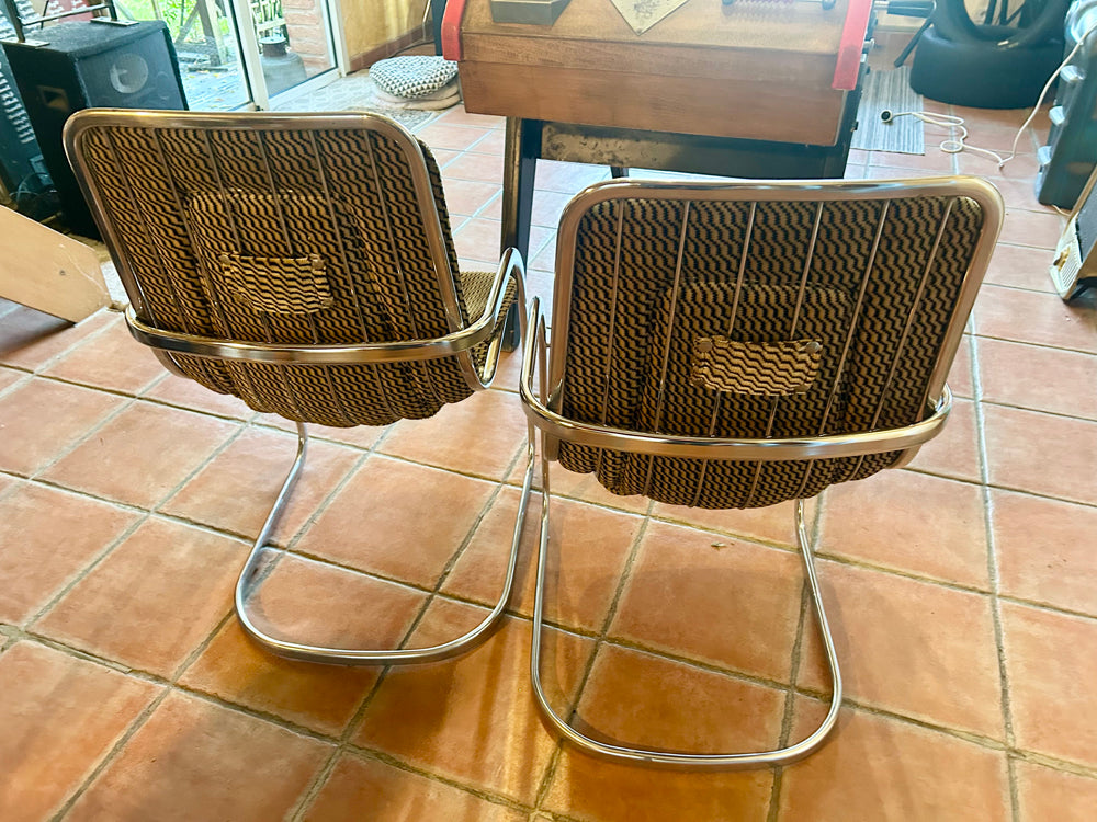Lot de 2 chaises ( Willy Rizzo ) Réf 4622