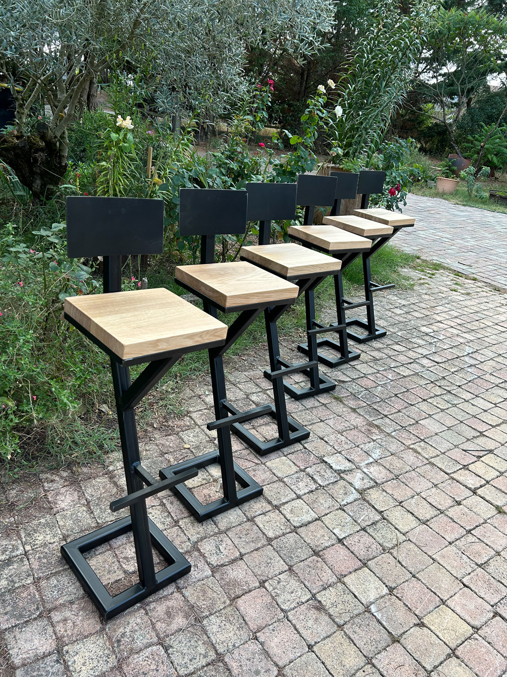 Chaise de bar industrielle Réf 4091 Prix de base 140€