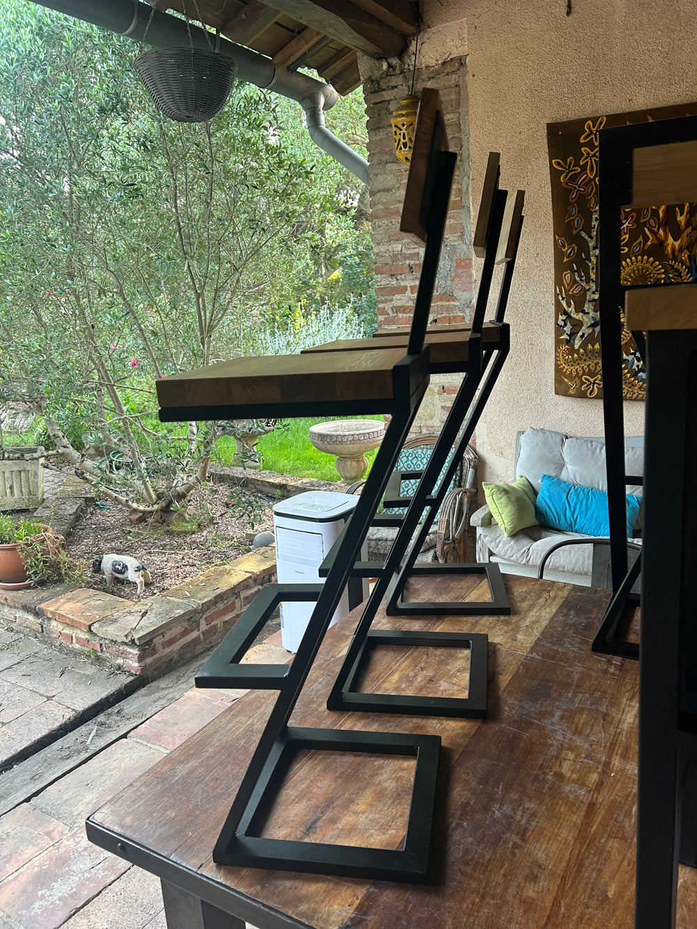 Chaise de Bar design industriel  Réf 4498 prix:150€