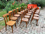 Chaises bistrot style Baumann 1950 Réf 4290