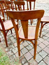 Chaises bistrot style Baumann 1950 Réf 4290