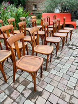 Chaises bistrot style Baumann 1950 Réf 4290