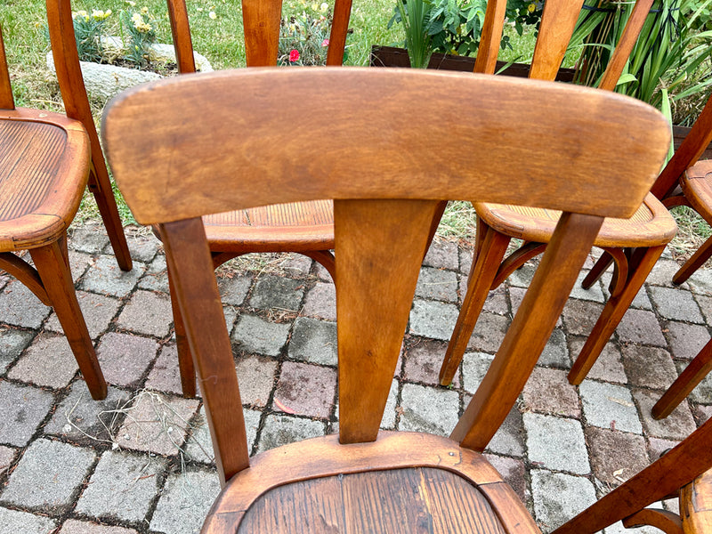 Chaises bistrot style Baumann 1950 Réf 4290