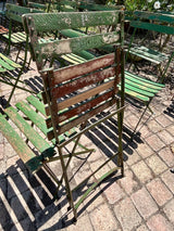 Chaises bistrot pliante 1950  Réf 4291