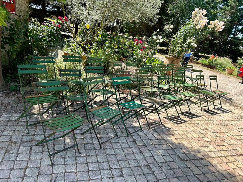 Chaises bistrot pliante 1950  Réf 4291