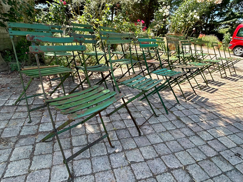 Chaises bistrot pliante 1950  Réf 4291