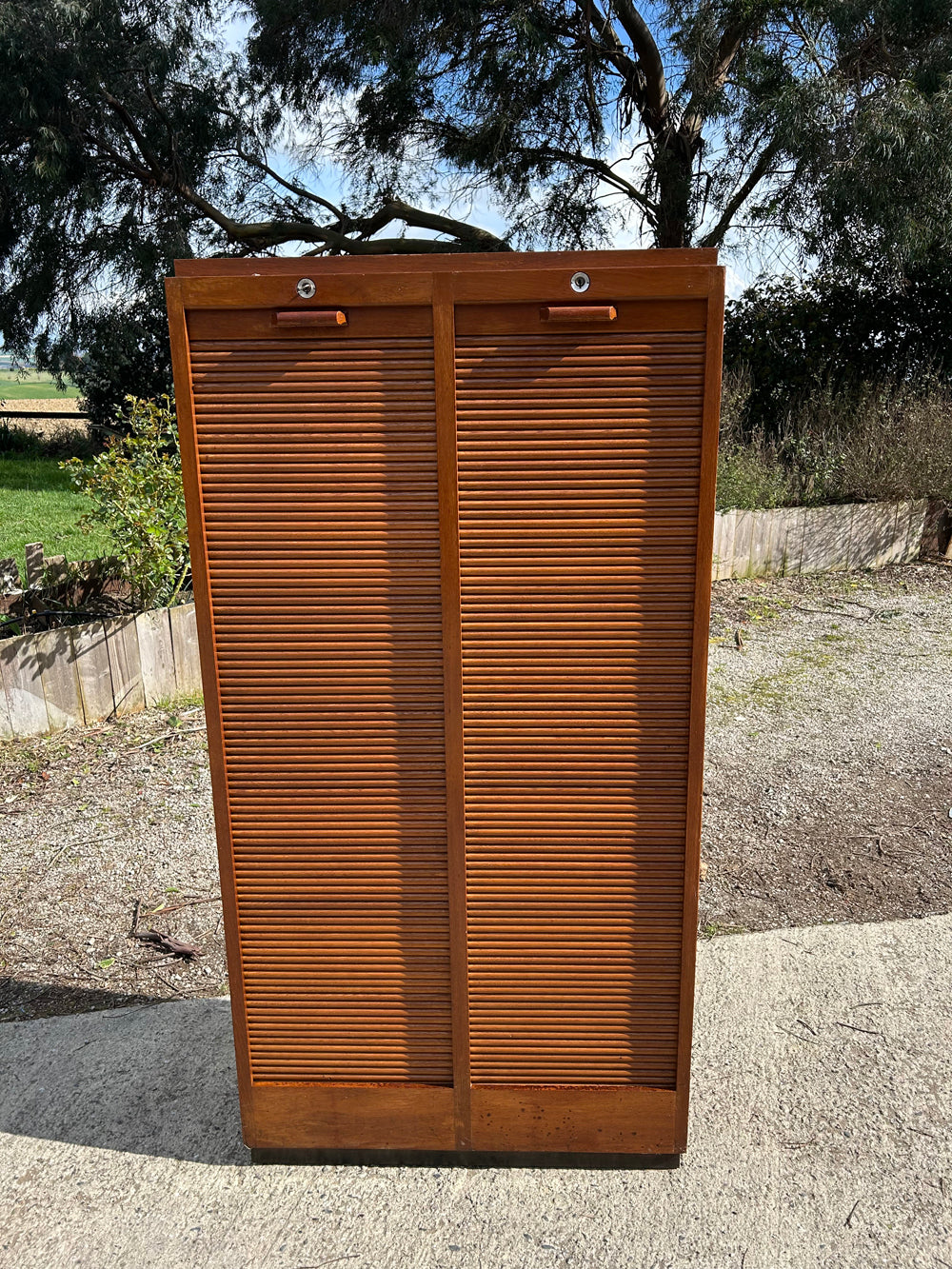 Classeur à rideau en chêne 1940 Réf 4438