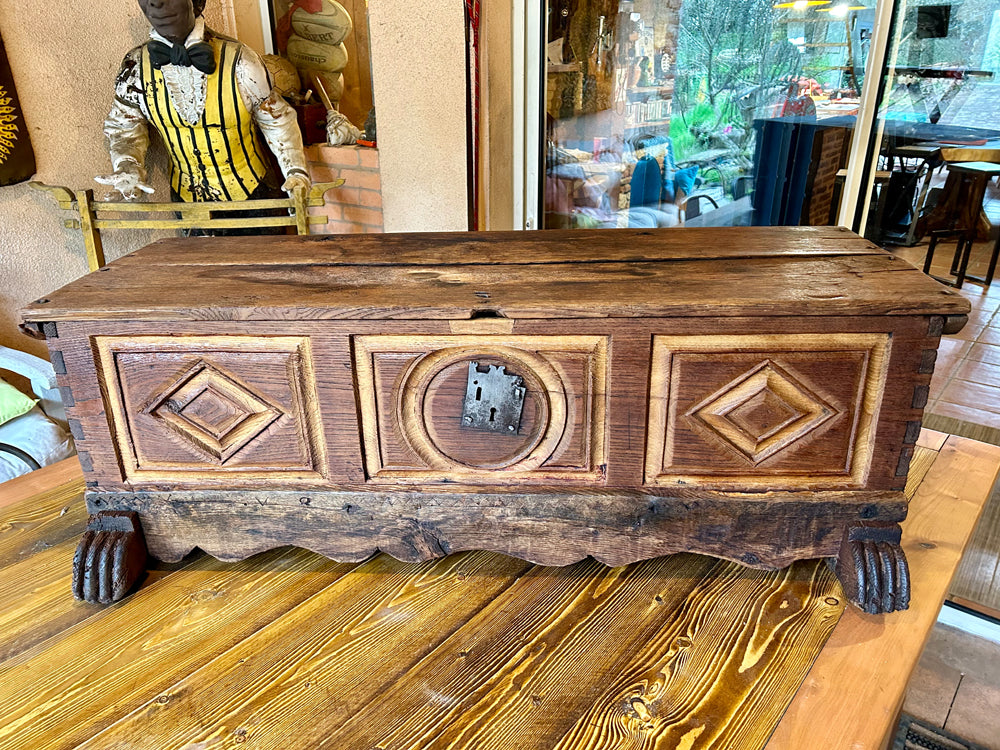 Coffre Style Louis XIII Chêne Ancien