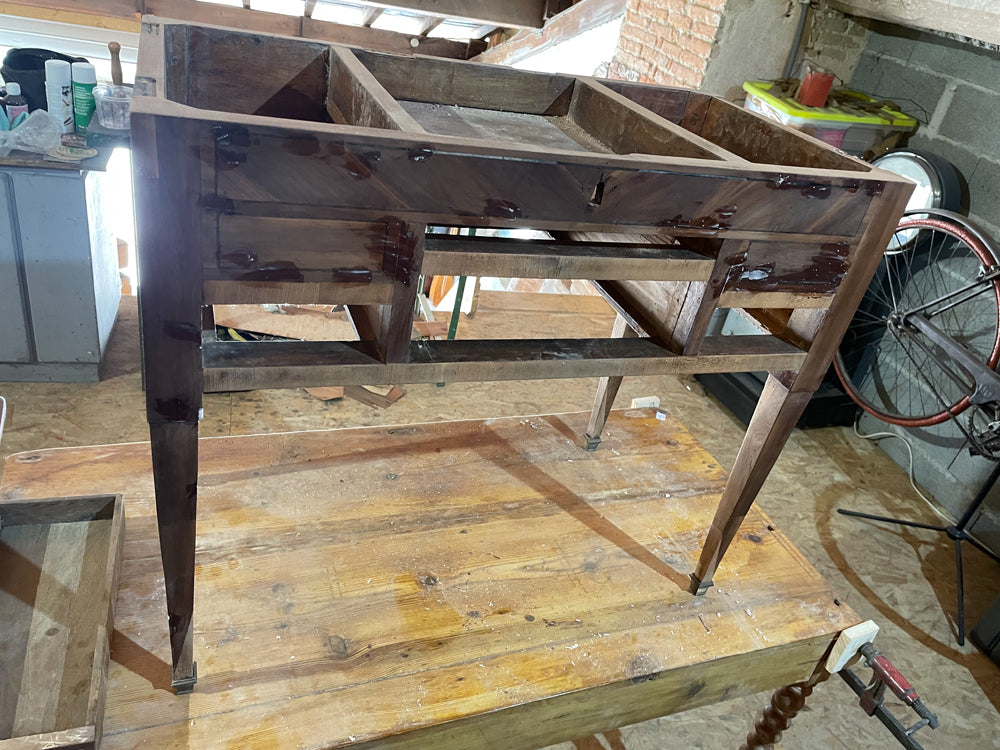 Coiffeuse Occitane Louis XVI d'Époque Restaurée