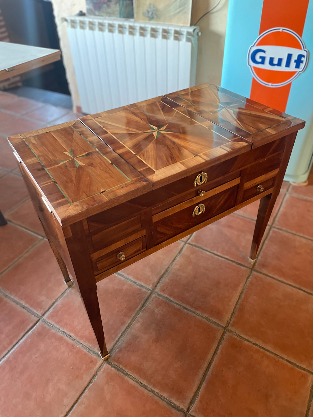 Coiffeuse Occitane Louis XVI d'Époque Restaurée