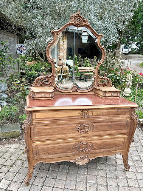 Commode style Louis XV avec miroir- RF 4674
