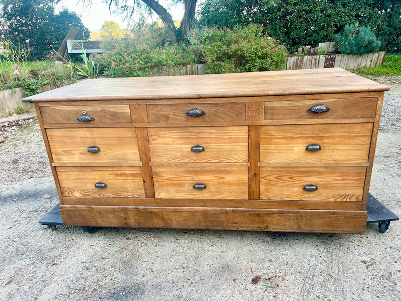 Comptoir de cordonnier en chêne Fin 19éme - Réf 4608