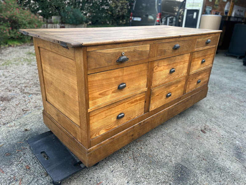 Comptoir de cordonnier en chêne Fin 19éme - Réf 4608