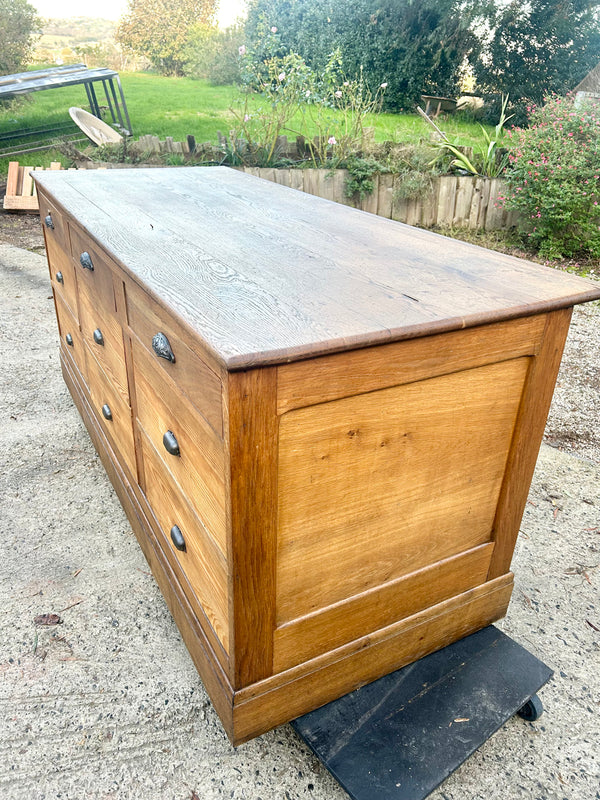 Comptoir de cordonnier en chêne Fin 19éme - Réf 4608