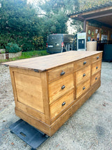 Comptoir de cordonnier en chêne Fin 19éme - Réf 4608