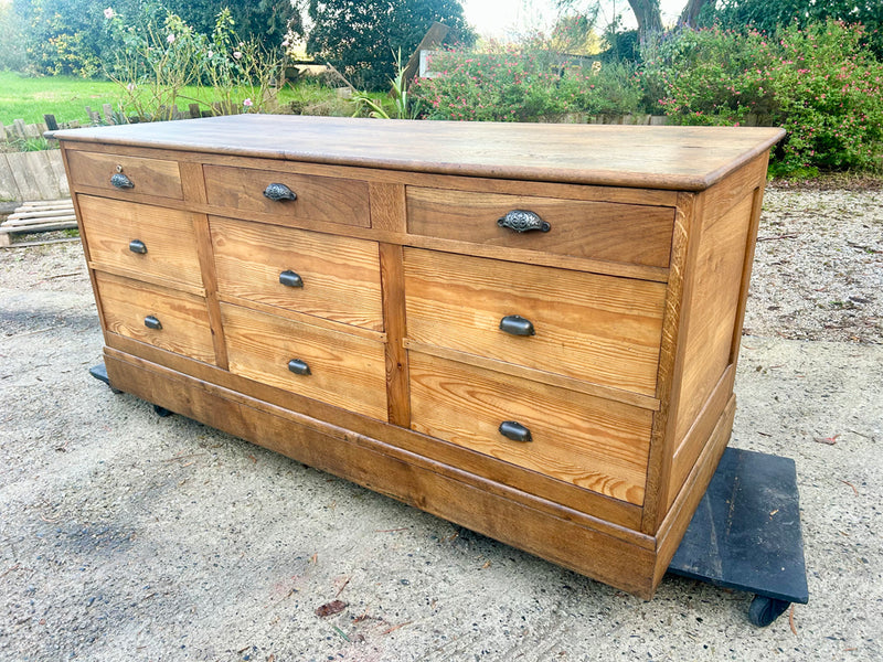 Comptoir de cordonnier en chêne Fin 19éme - Réf 4608