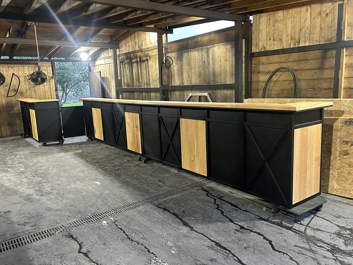 Comptoir sur mesure avec porte battante -RF 4669