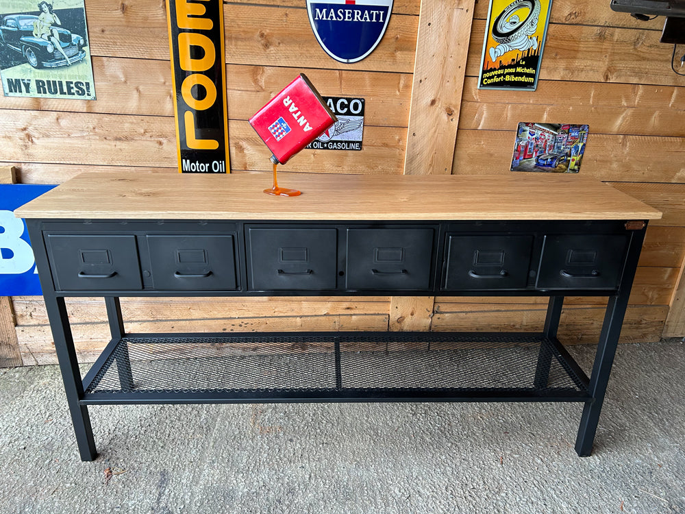 Console 6 tiroirs Roneo 1960  réf 4111