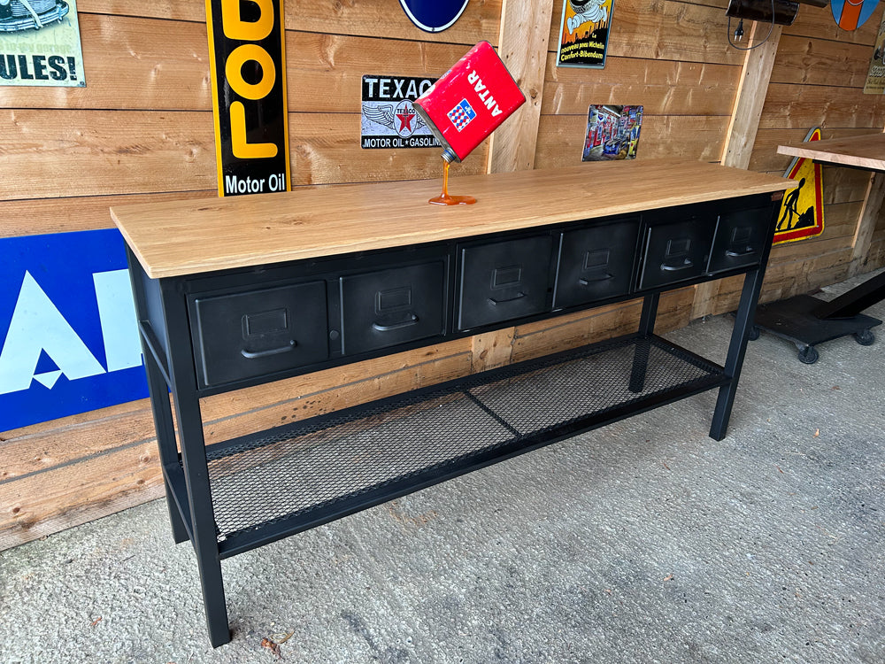 Console 6 tiroirs Roneo 1960  réf 4111