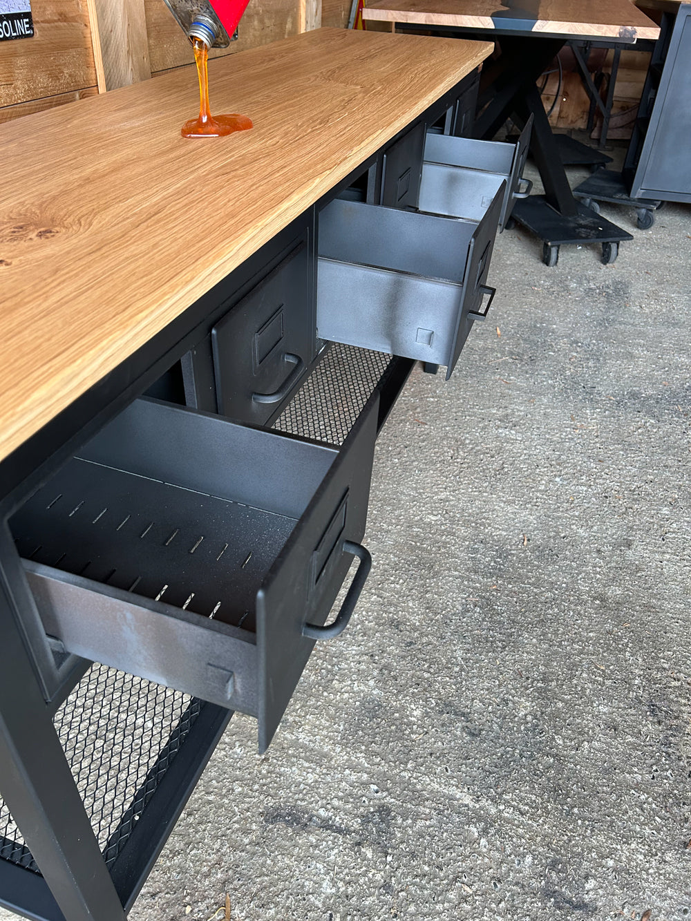 Console 6 tiroirs Roneo 1960  réf 4111