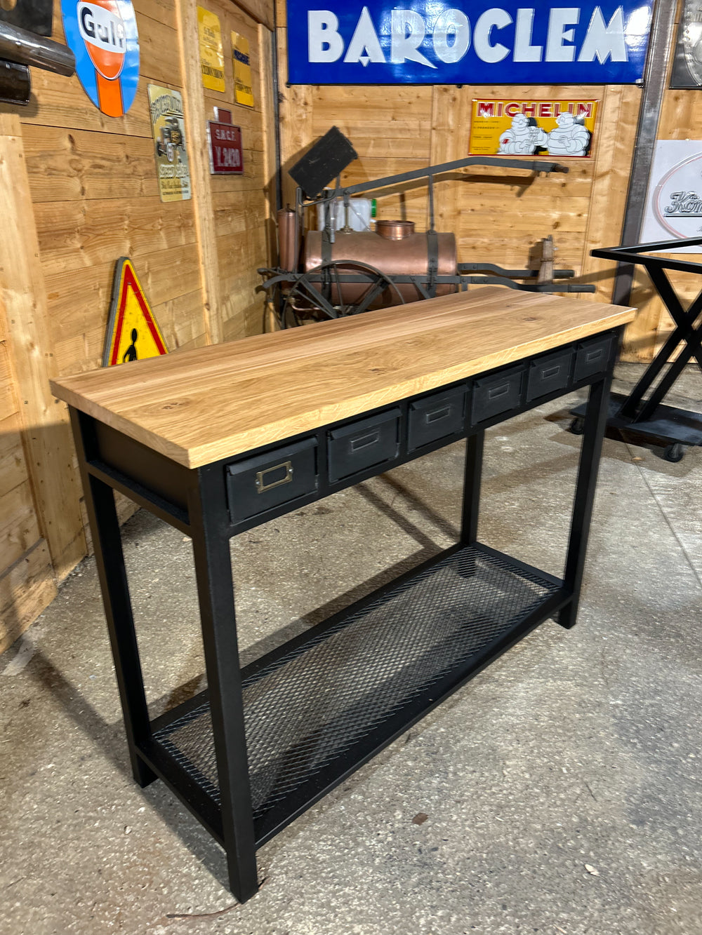 Console industrielle 6 tiroirs réf 4154