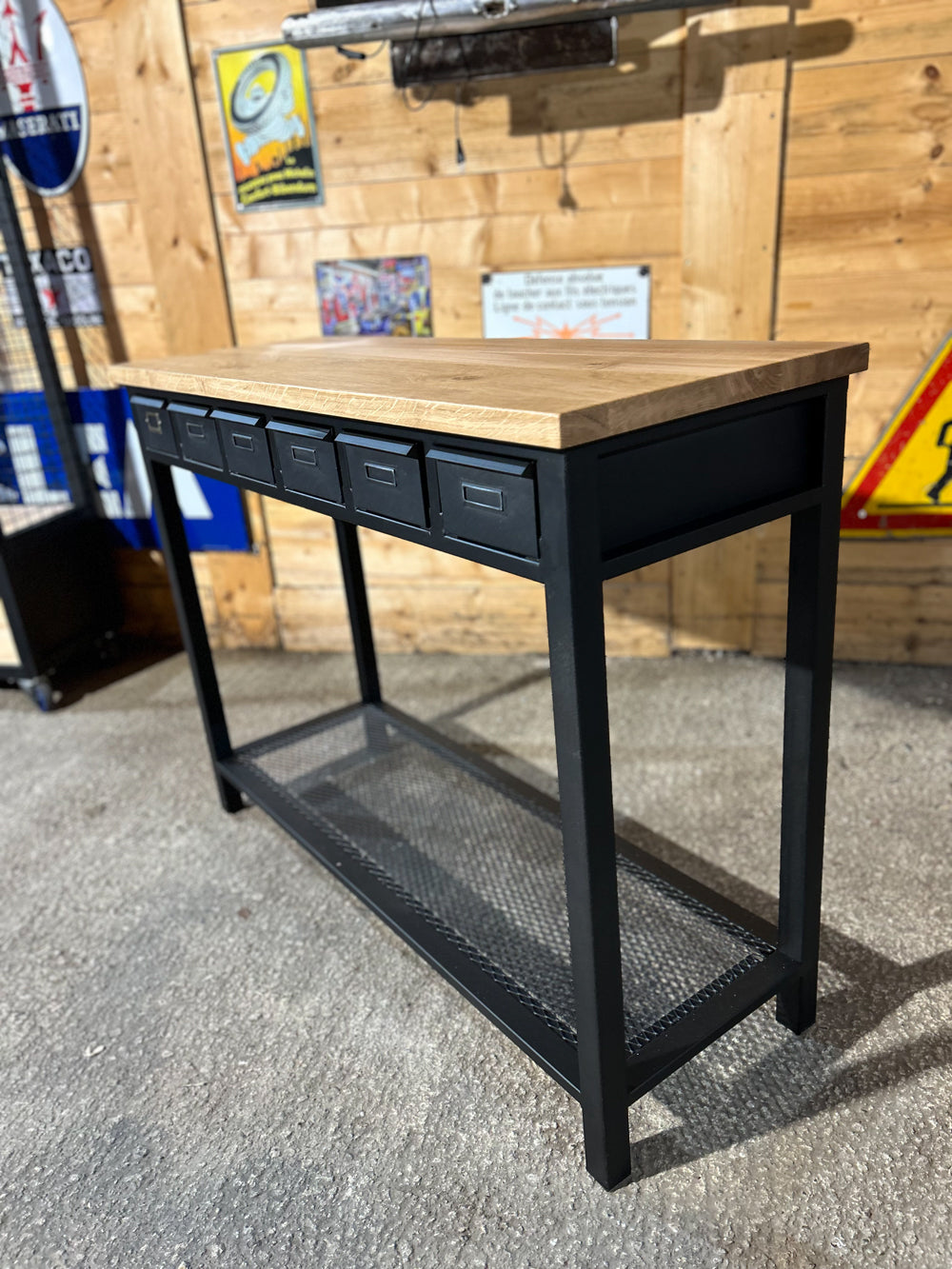 Console industrielle 6 tiroirs réf 4154