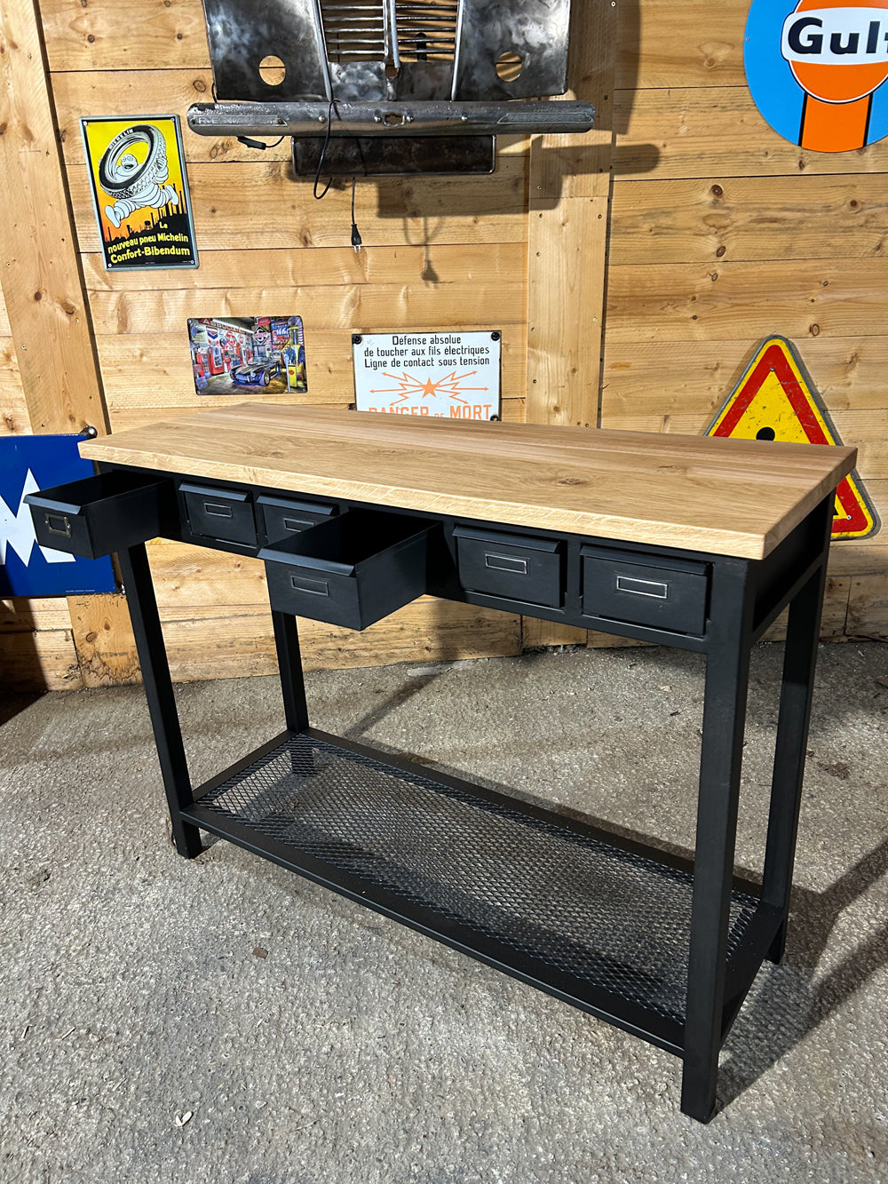 Console industrielle 6 tiroirs réf 4154