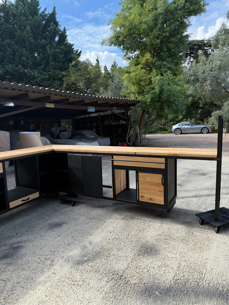 Cuisine d'angle sur mesure réf 4572