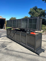 Buffet + meuble suspendu design industriel Réf 4547 Prix de base : 6200€