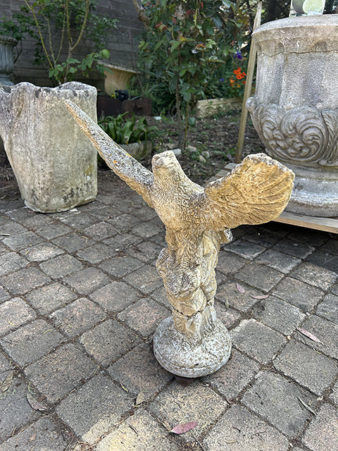 Décoration jardin Aigle en pierre 1980/90 - RF 4676