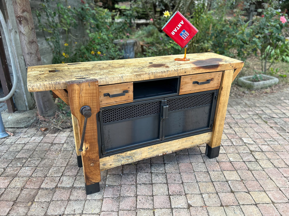 Etabli menuiserie 2 tiroirs 1950 Réf 4098