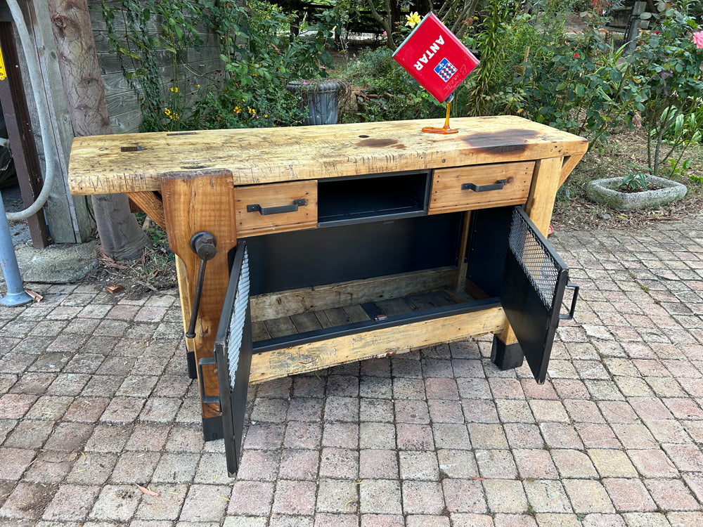 Etabli menuiserie 2 tiroirs 1950 Réf 4098