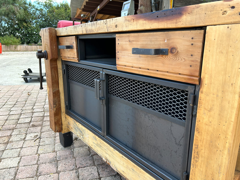 Etabli menuiserie 2 tiroirs 1950 Réf 4098