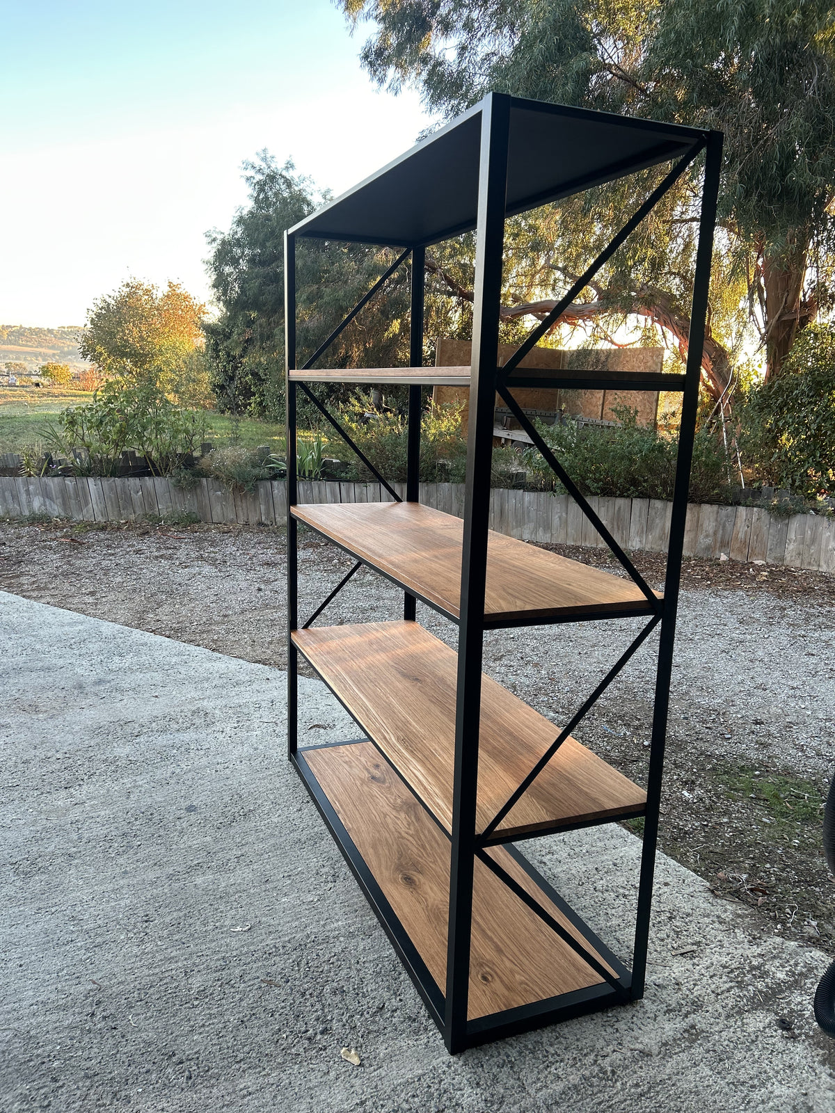 Etagère bibliothèque tablettes chêne - RF 4762