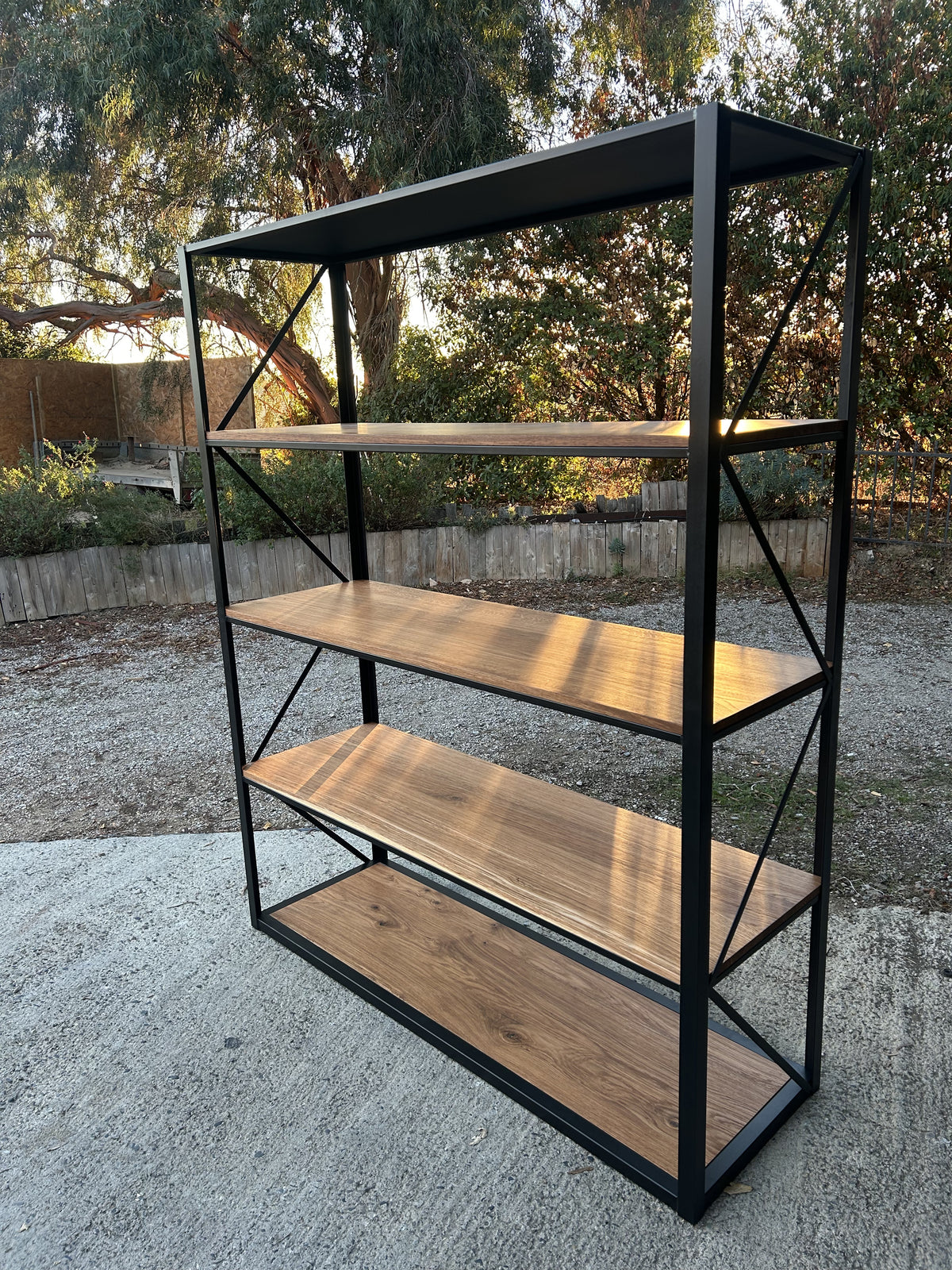 Etagère bibliothèque tablettes chêne - RF 4762