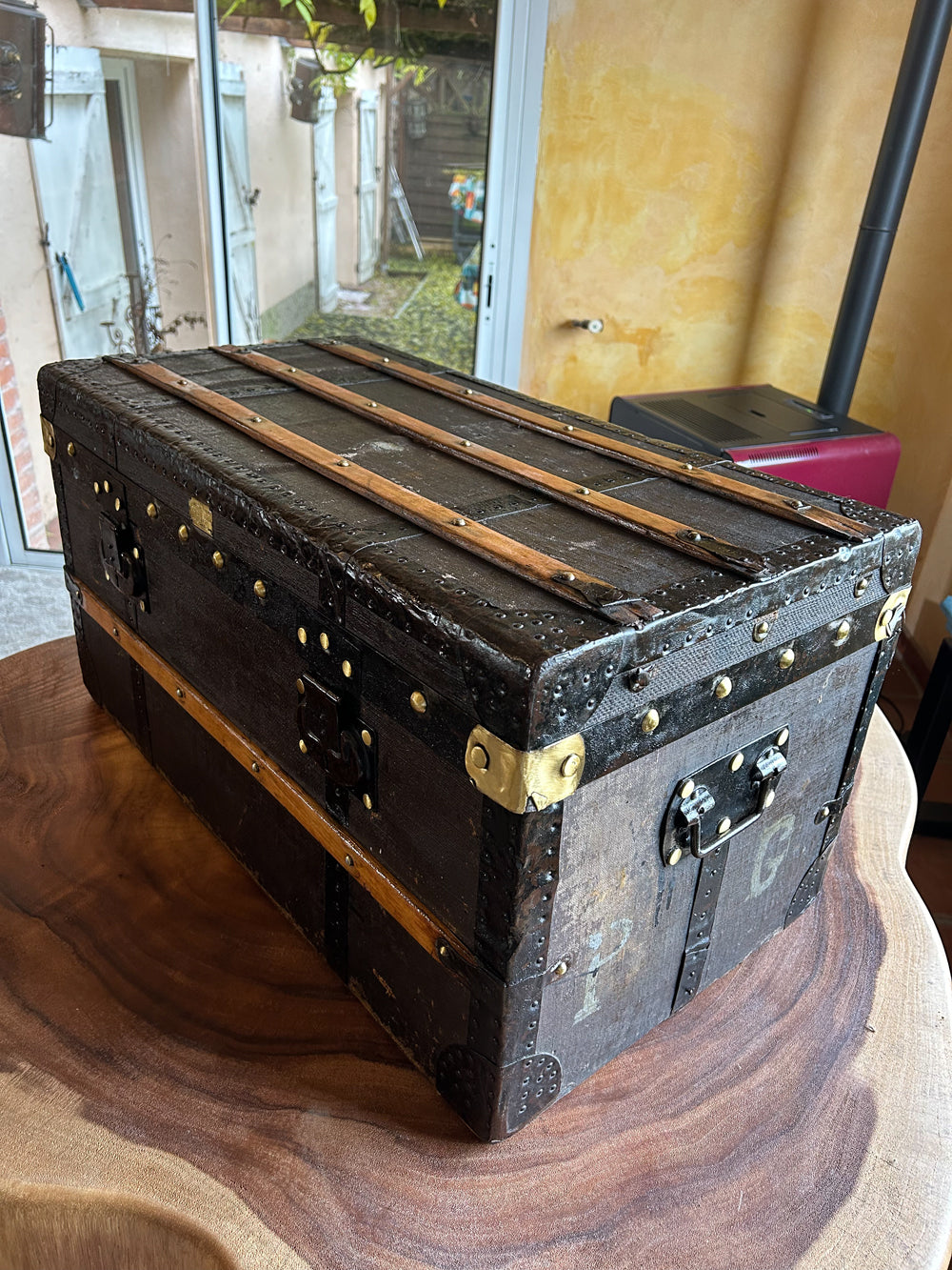 Grande Malle ancienne TRUEL JEUNE PARIS   Réf 4182