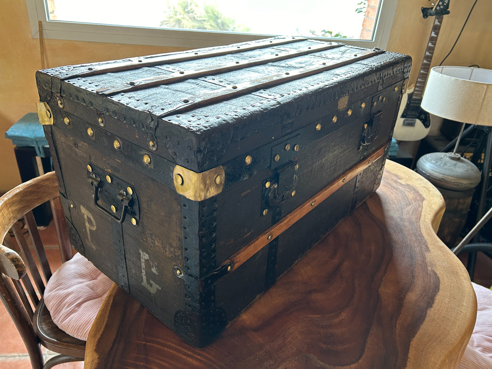 Grande Malle ancienne TRUEL JEUNE PARIS   Réf 4182