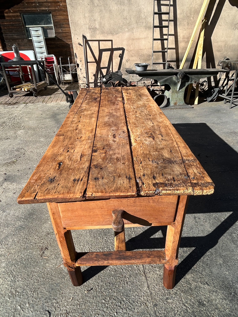 Grande table de métier 19éme Réf 4395