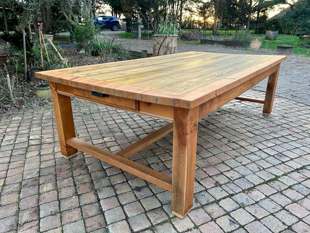 Grande table d'atelier 1900/1930 Réf 4213