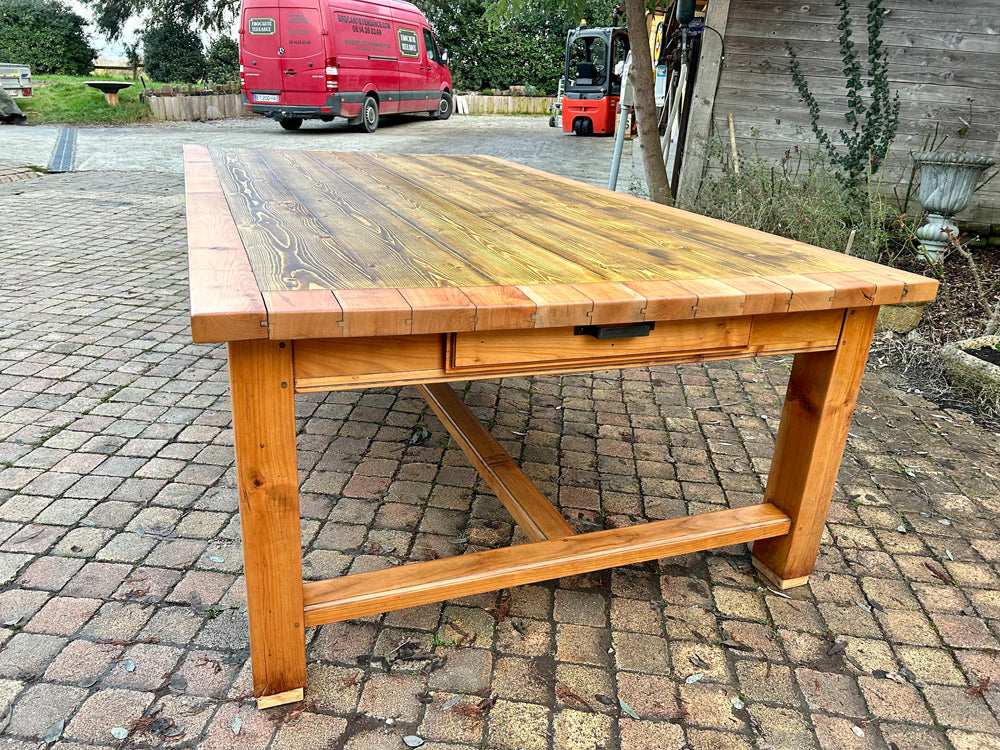 Grande table d'atelier 1900/1930 Réf 4213