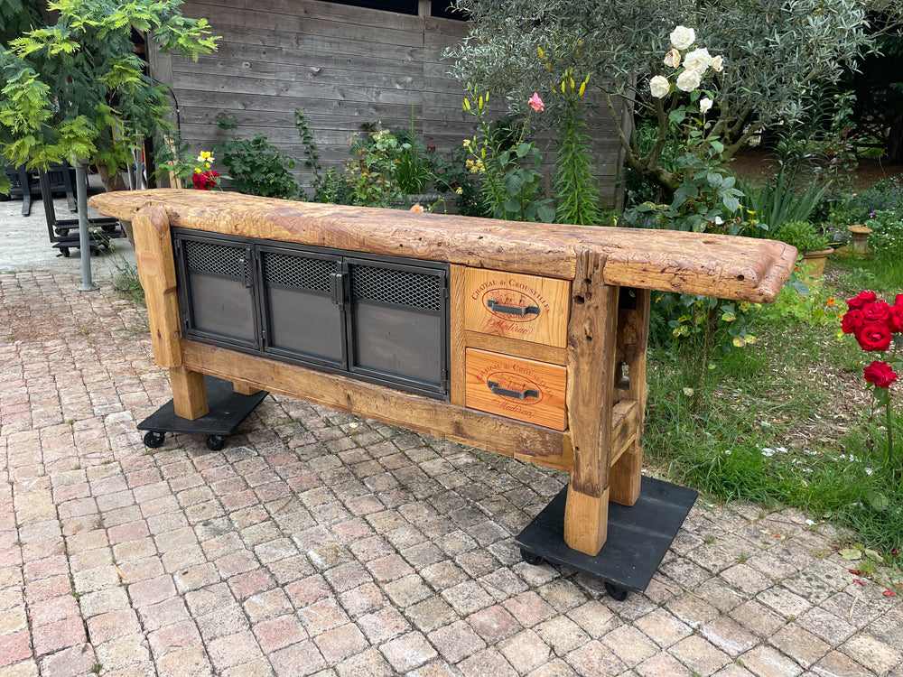 VENDU Grand établi menuiserie 1900  Réf 4068