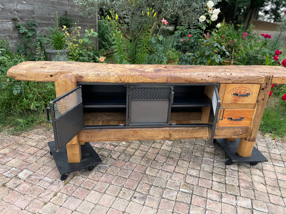 VENDU Grand établi menuiserie 1900  Réf 4068