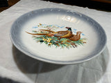 Grand plat ceramique Italien décor Faisans réf 4181