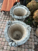 Grand vase exterieur fleuri - réf 4604