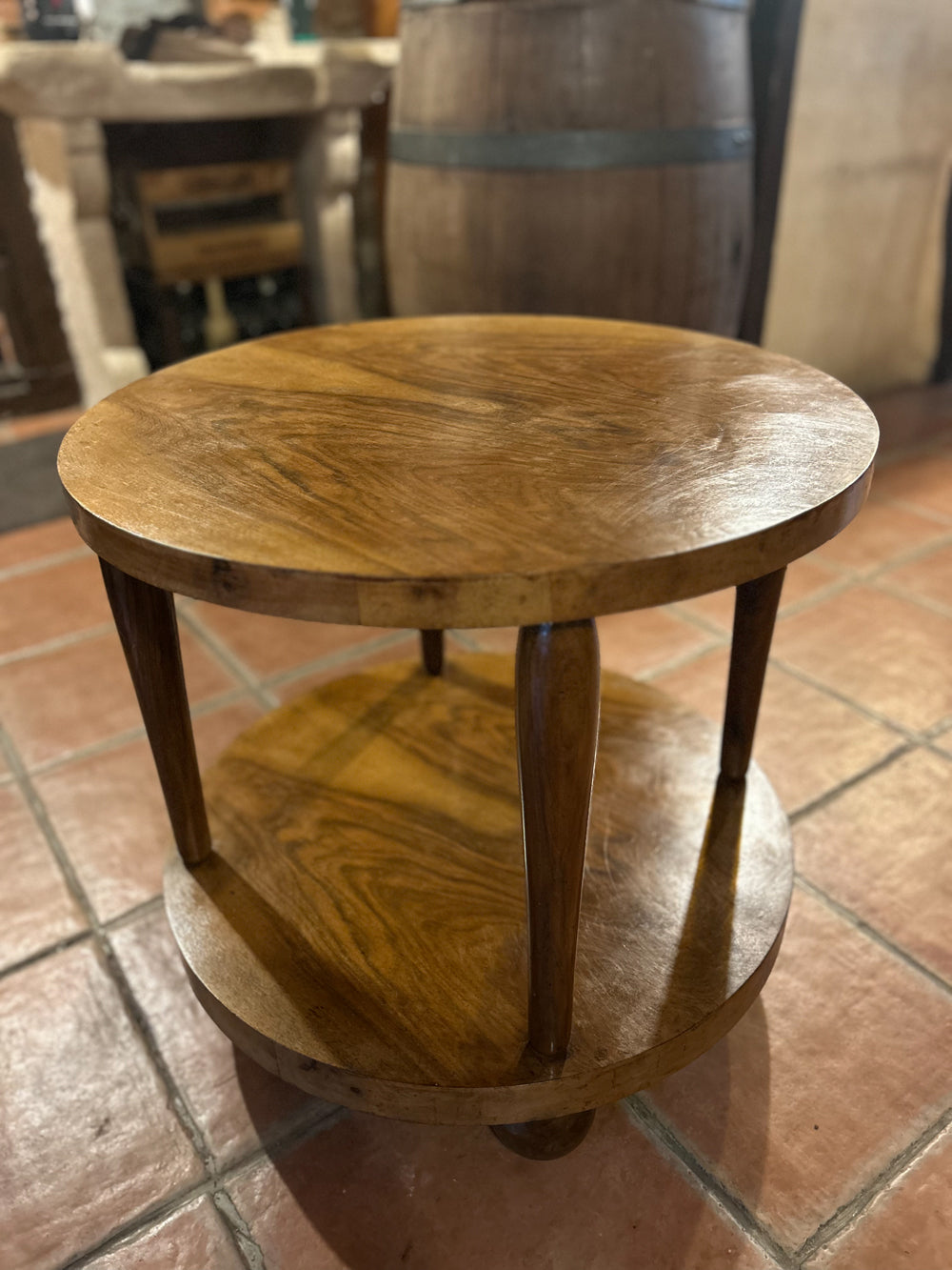 Guéridon Art Déco double plateau 1930  Réf 4366