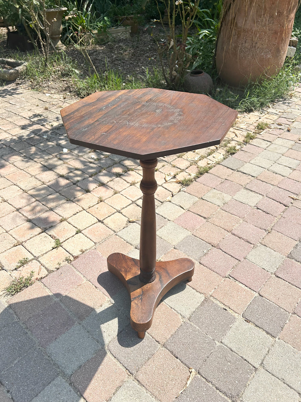 Guéridon Noyer Massif Fin 19ème Siècle